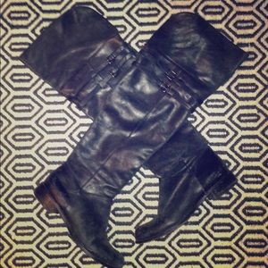 BCBG over-the-knee black boots
